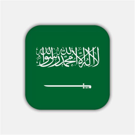 Saudi Arabia flag, official colors. Vector illustration. 11081849 ...