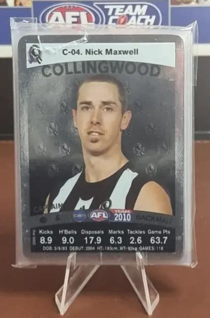 **PREMIERSHIP YEAR** AFL TeamCoach 2010 Silver Parallel Collingwood ...