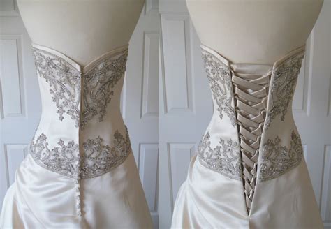 Corset Back Wedding Dress Alteration - Marriage Improvement