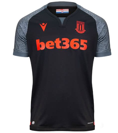 New Stoke City Kit 2019-2020 | Macron SCFC Shirts 19-20 Home Black Away ...