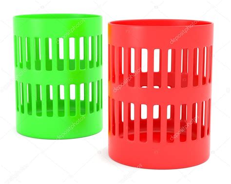 Color trash cans — Stock Photo © AndKud #5635619