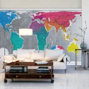 world map wallpaper mural – The Future Mapping Company