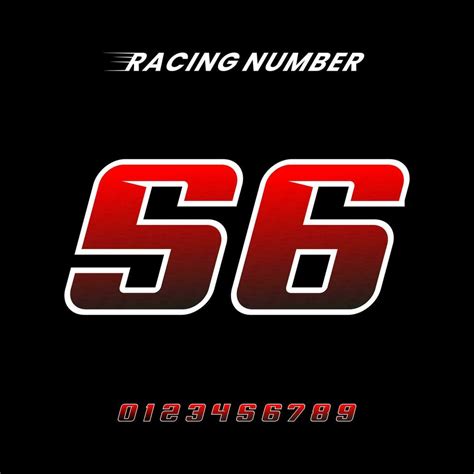 Racing Number 56 Design Vector Template 26125768 Vector Art at Vecteezy