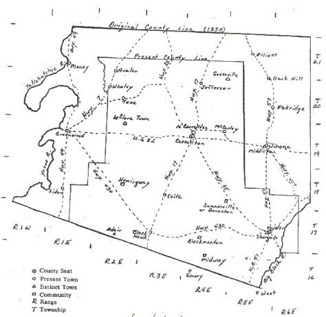 Carroll County MSGenWeb site - Town Histories