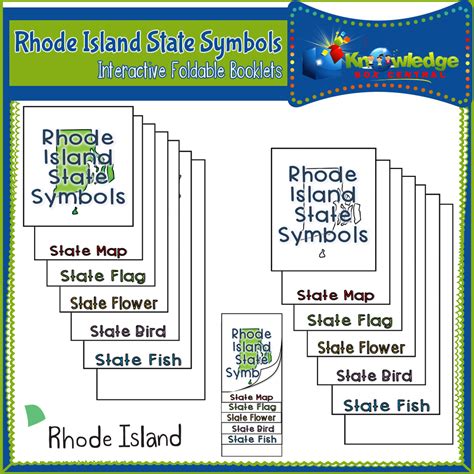 Rhode Island State Symbols Interactive Foldable Booklets – EBOOK by Teach Simple