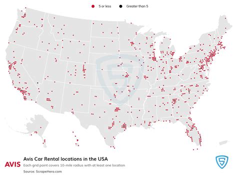 List of all Avis Car Rental store locations in the USA | ScrapeHero Data Store