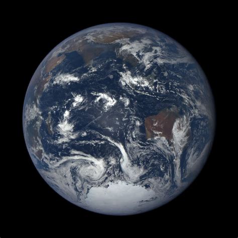 NOAA/NASA DSCOVR satellite captured this EPIC camera global image of Earth from almost a million ...