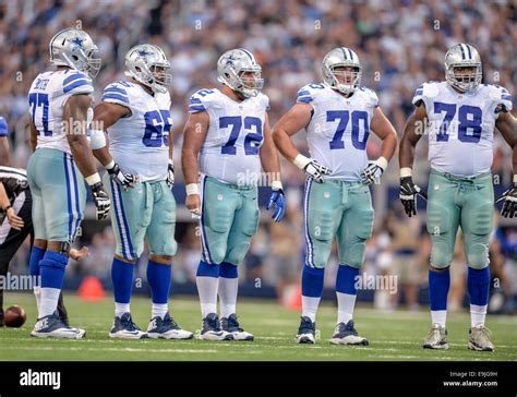 The starting Dallas Cowboys offensive line of Dallas Cowboys tackle ...