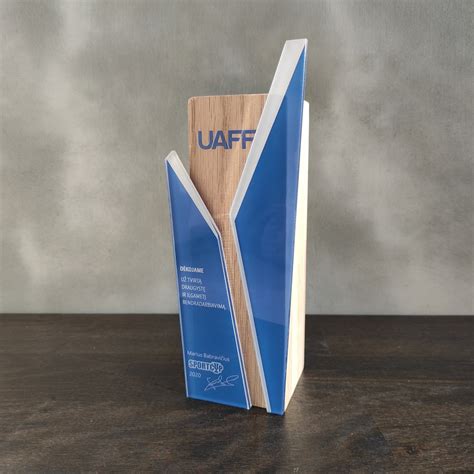 Personalized Corporate Award, Recognition Trophy, Customizable Wooden ...