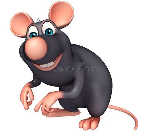 Funny Rat Cartoon Character Stock Illustration - Illustration of pets ...