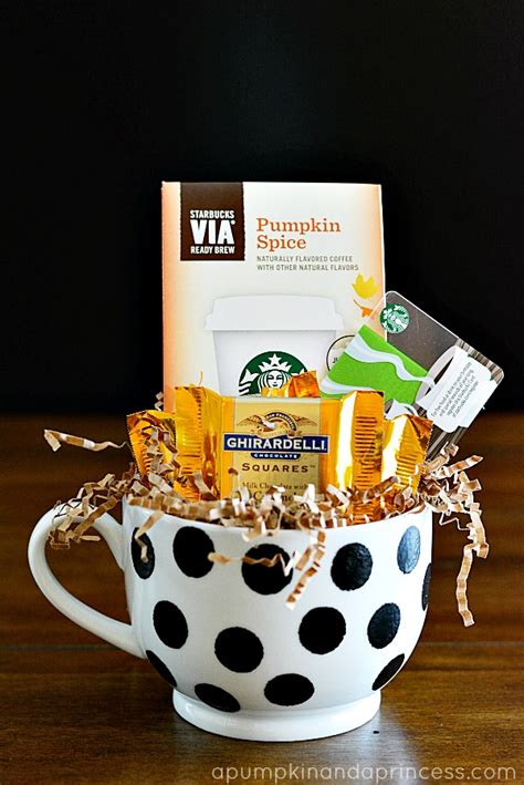 Polka Dot Coffee Mug Gift - A Pumpkin And A Princess