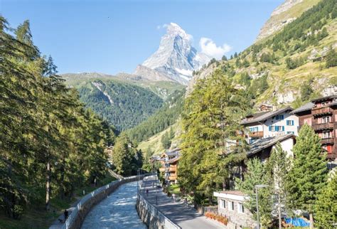 Zermatt and Matterhorn on the Background, Switzerland Stock Photo ...