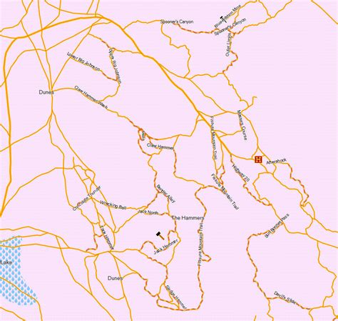 Johnson Valley - California Trail Map