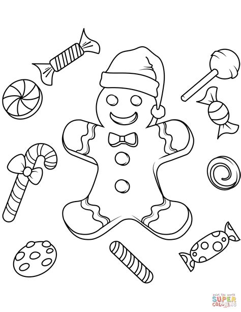 Free Printable Gingerbread Man Coloring Pages