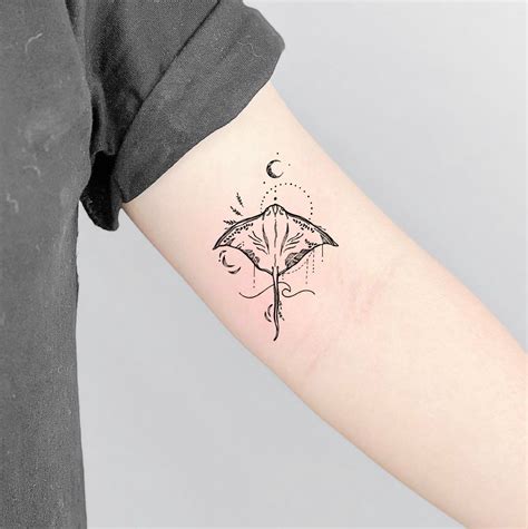 Stingray Tattoo Temporary Tattoo Symbol Tattoo Black - Etsy