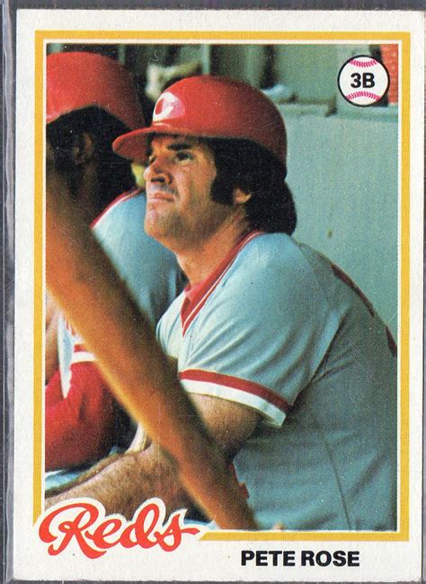 PETE ROSE 1978 Topps 20 Baseball Card Cincinnati Reds - Etsy