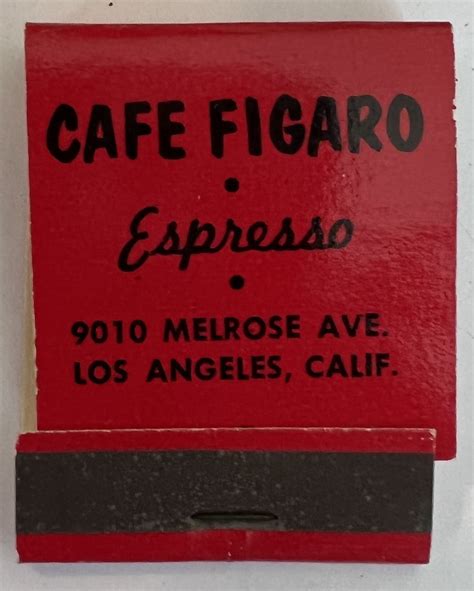 CAFE FIGARO LOS ANGELES CALIF | 9010 Melrose Avenue | Frank Kelsey | Flickr