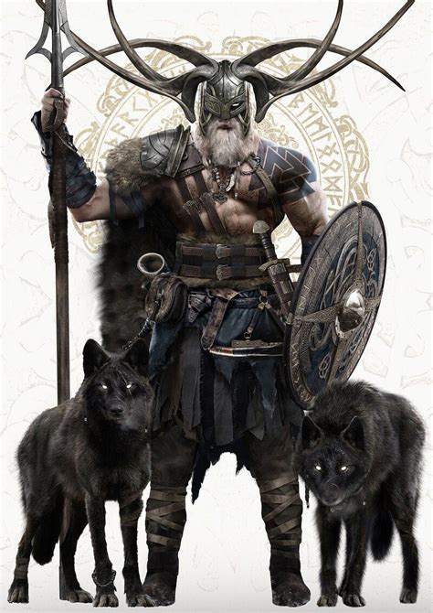 ArtStation - Odin, Johnson Ting | Viking character, Viking art, Fantasy ...