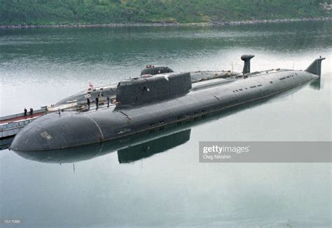 (UNDATED FILE PHOTO) The Russian nuclear submarine "Kursk" docked at a ...