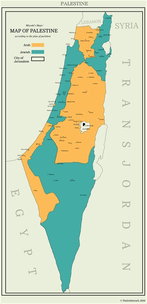 UN Partition Plan for Palestine by theirishisraeli on DeviantArt