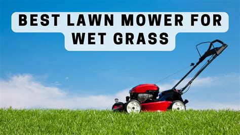 🏆6 Best Lawn Mowers For Wet Grass in 2023