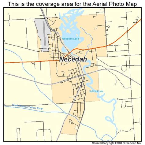 Aerial Photography Map of Necedah, WI Wisconsin