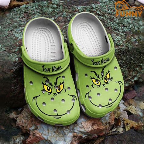 Smiling Face Grinch Crocs - Discover Comfort And Style Clog Shoes With ...