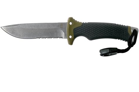 Gerber Ultimate Survival Fixed Blade 30-001830 Serrated Edge coltello ...