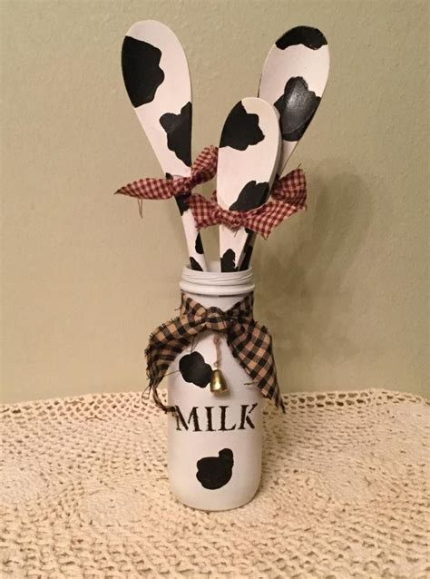 Cow Farm Decor Housewarming Farmhouse Farm Kitchen Upcycledp | Etsy | Farm decor, Cow kitchen ...