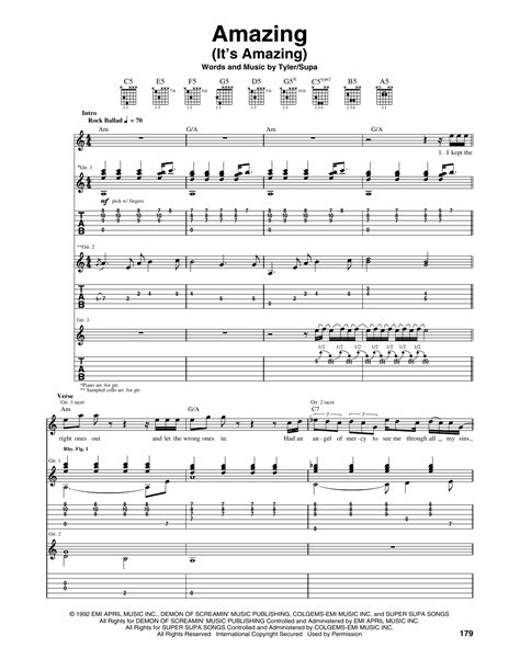 Amazing (It's Amazing) by Aerosmith - Guitar Tab - Guitar Instructor