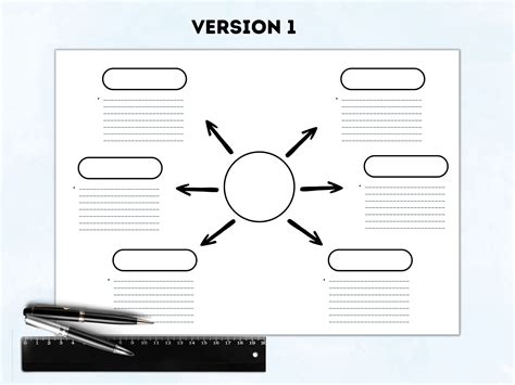 Mind Map Templates Bundle Printable and Editable PDF Idea - Etsy