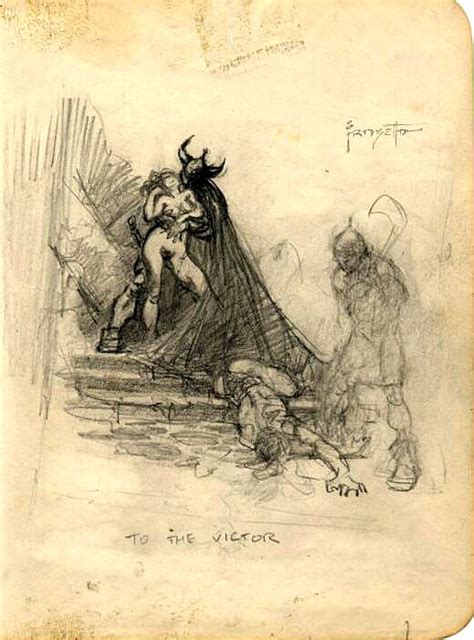 Sketch by Frank Frazetta | Frank frazetta, Sketches, Comic book artwork