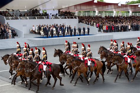 Fireworks salute Bastille Day’s traditional military parade