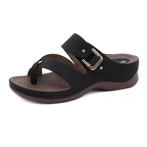 Mujer elegante cómodo plataforma zapatos casuales verano playa viaje ...