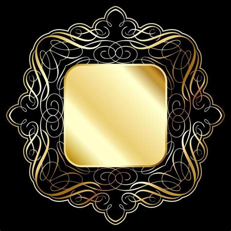 Gold Glitter Background, Glitter Frame, Frame Background, Geometric ...