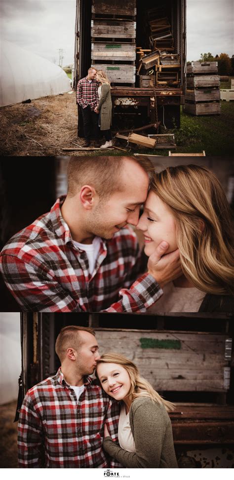 Barthel Fruit Farm Mequon Engagement Photos - FORTE