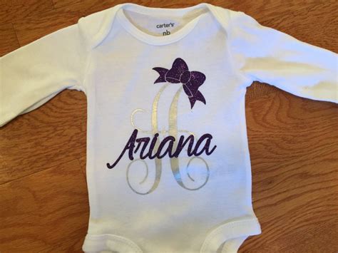 Personalized Baby Girl Onesie. Newborn Outfit. Baby Name