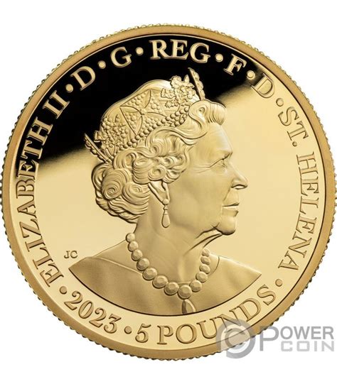 LUCKY ANGEL 1 Oz Gold Coin £5 Saint Helena 2023