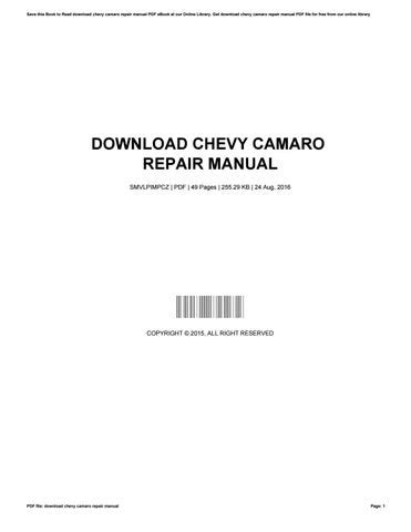 Download chevy camaro repair manual by xing88623 - Issuu