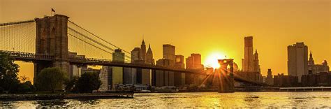 Brooklyn Bridge Sunset Photograph by M Bilton - Fine Art America