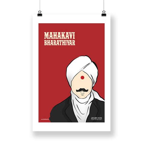 Buy Mahakavi Bharathiyar - Wall Art Online | Doodle Monk