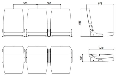 Gymnasium Bleachers Retractable Seating System: JY-768-F