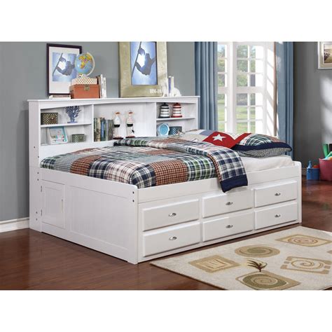 White Full Trundle Bed - Life Educations