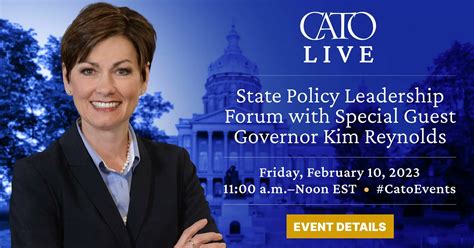 State Policy Leadership Forum with Special Guest Governor Kim Reynolds ...