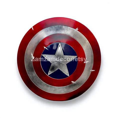 Damage Captain America Shield Marvel Cinematic Replica - Etsy