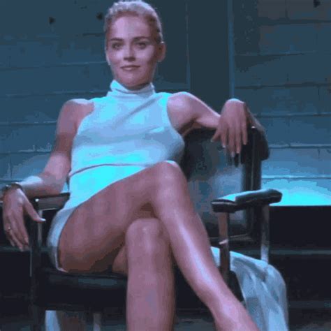 Sharon Stone Basic Instinct Leg Crossing Gif