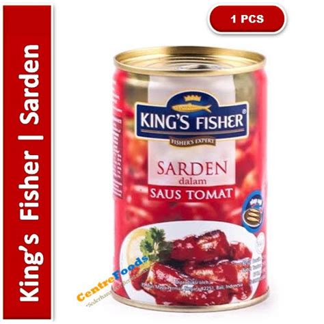 Jual Sarden Sauce Tomat | Kings Fisher 425gr [ Harga Per PCS ] | Shopee ...