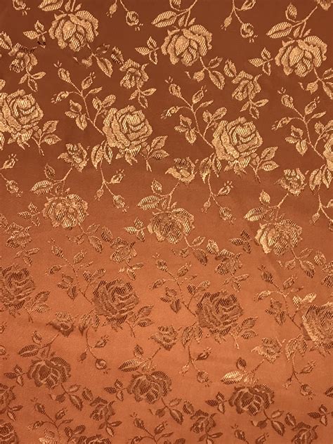 Rust Jacquard Satin – Sal Tex Fabrics, Inc.