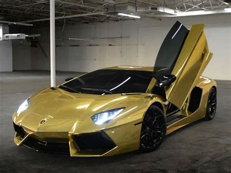 Gold Lamborghini Aventador | Unveiled In Miami | AU79 | Price $550,000 ...