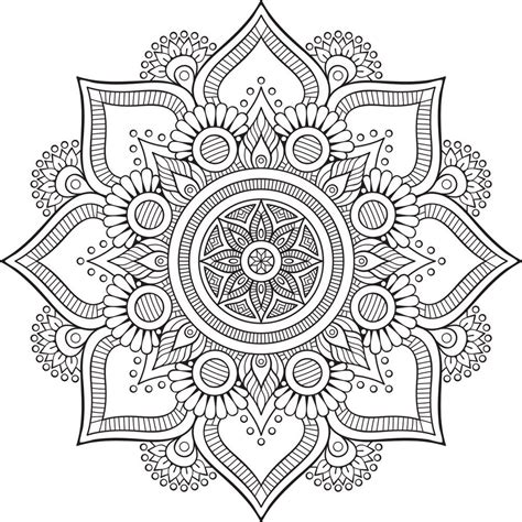 Mandala Floral Design Free Vector - Dezin.info - EroFound